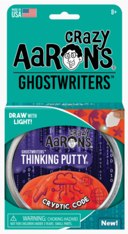Crazy Aarons Thinking Putty - Ghostwriters Cryptic Code Tin